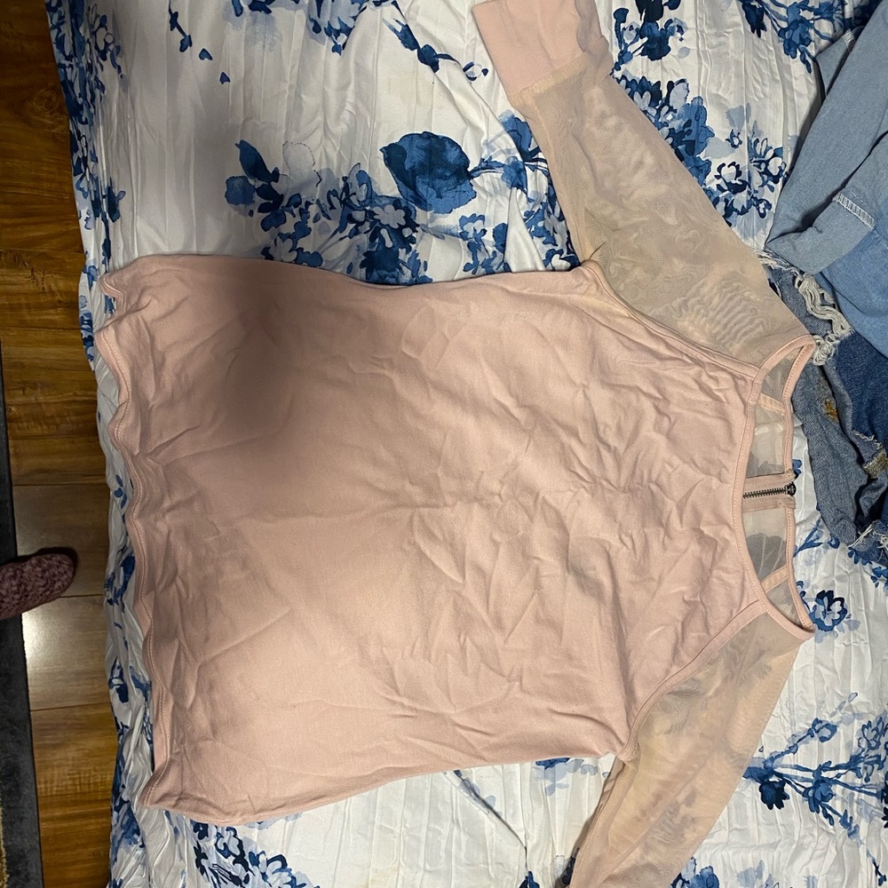 long sleeve pink top!
